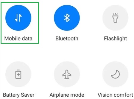 deactivate wi-fi and choose mobile data