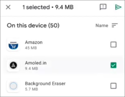 cómo compartir aplicaciones a través de bluetooth