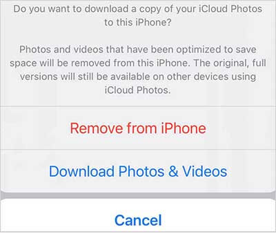 how to turn off icloud photos without deleting everything