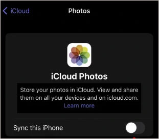 turn on sync this iphone feature