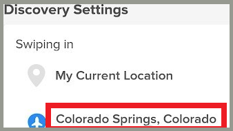 the discovery settings on tinder