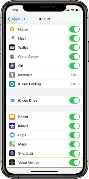 enable voice memos on your iphone