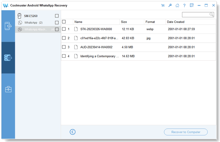 get your whatsapp media files back from the backup