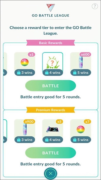 win go battle league rewards