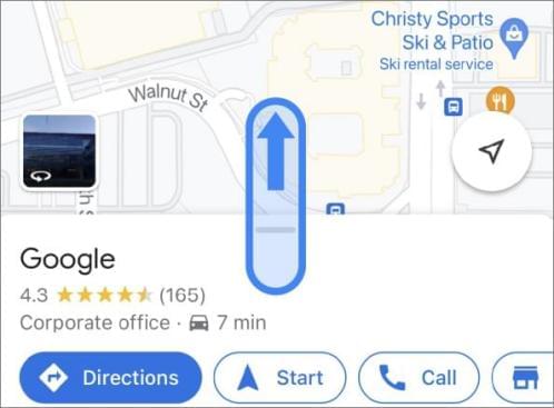 click on the directions button