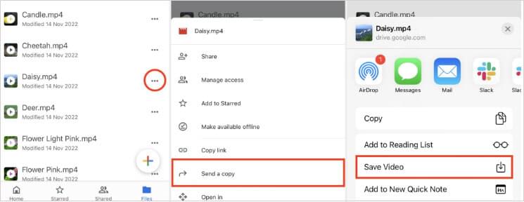 How to save videos from Google Drive to iPhone (3 ways)