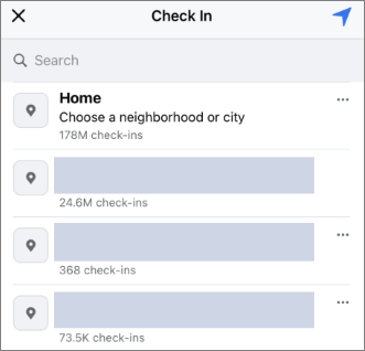 change your location in facebook check in