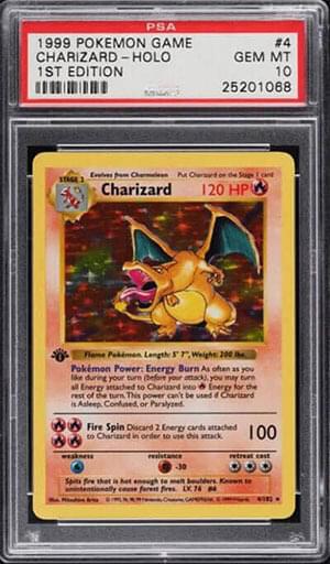 first edition shadowless holo charizard