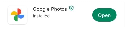 open the google photos app
