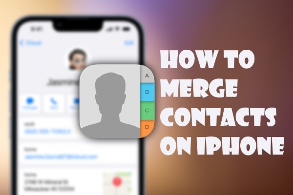 a photo mentioning how to merge contacts on iphone