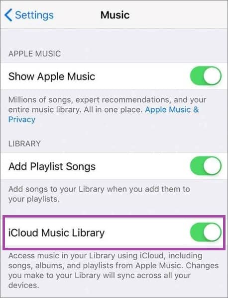 how to restore music from icloud to iphone from icloud music library