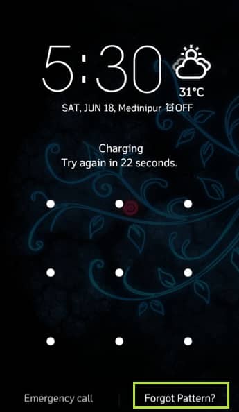lg phone forgot mode