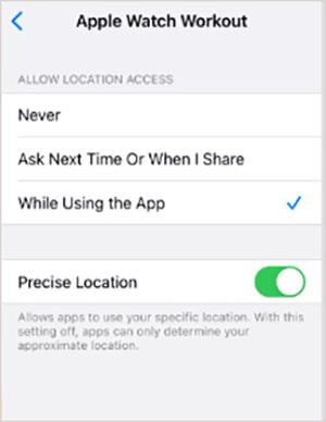 select the desired setting that aligns with your preferences