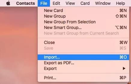 click the file option and choose import from the dropdown menu