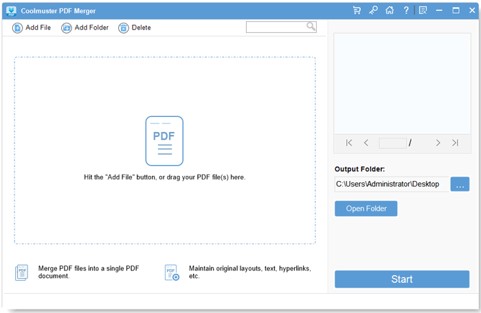 launch the program and import pdf files