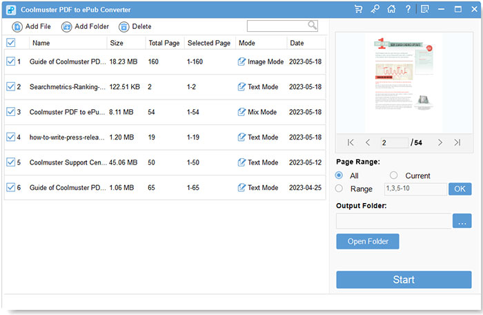 set output location add pdf files