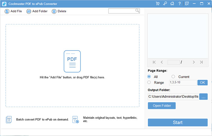 add pdf files to convert launch pdf to epub converter