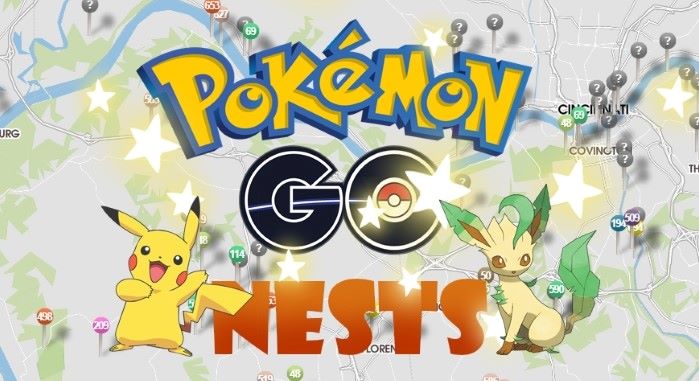 a photo saying pokemon go nests