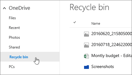 how to get photos back that you deleted via onedrive
