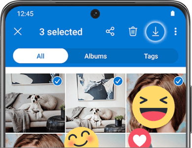 samsung download deleted pictures from onedrive