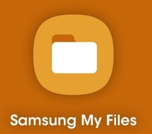 click the samsung my files icon