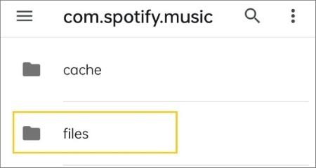 spotify internal storage