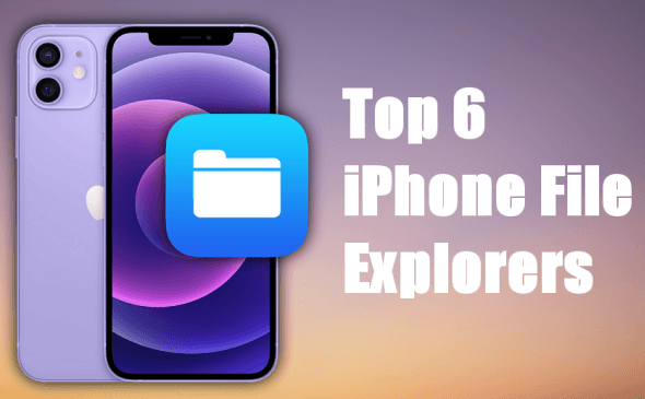 a photo describing top 6 iphone file explorers