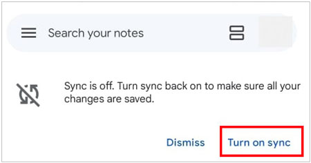 sync notes with google keep