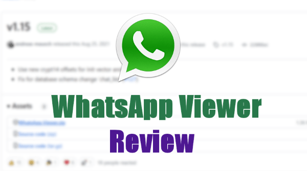 a photo saying whatsapp viewer review