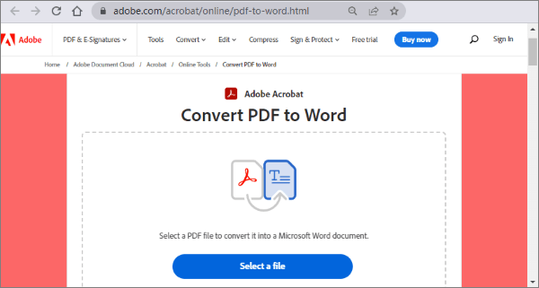 pdf to word converter adobe online