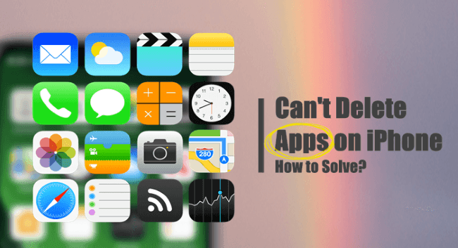 how to solve apps not deleting on iphone