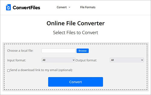 convert mov to mp3 using convertfiles