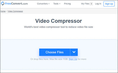 how to reduce video file size using freeconvert
