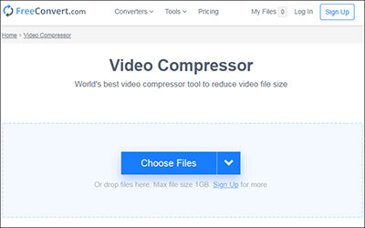 how to reduce video file size using freeconvert