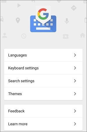 choose keyboard settings
