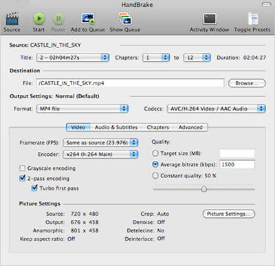 how to reduce size of video file using handbrake