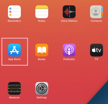 open app store on ipad