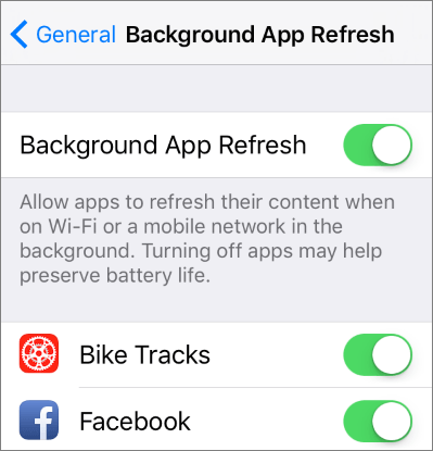 disable background app refresh to fix why is ios 18 so laggy	