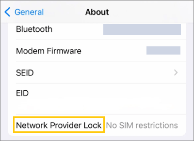 iphone network provider lock