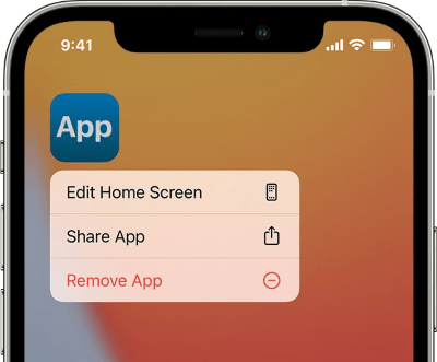 remove iphone app