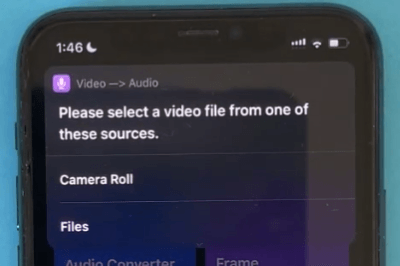 select a video file from the sources