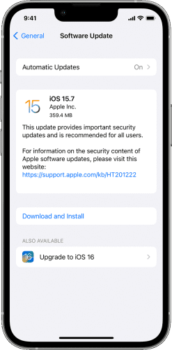 update the ios