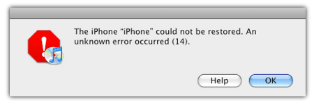 iphone error 14