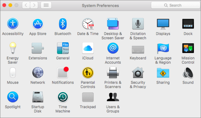 mac system preferences