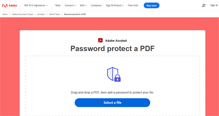 how to password protect a pdf with adobe
