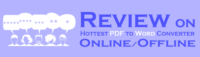 reviews on pdf to word converters