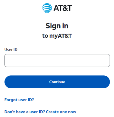 log into att website