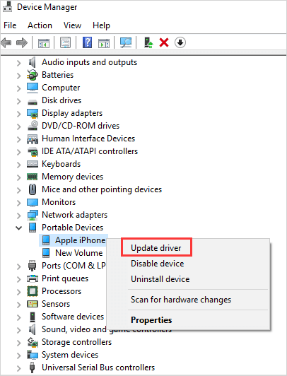 choose update driver