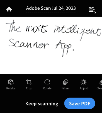 how to use the pdf document scanner adobe scan