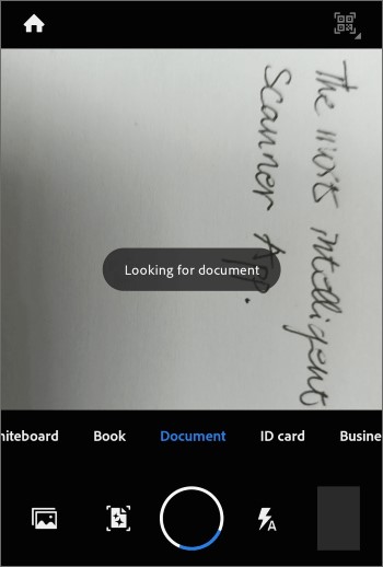 scan document into pdf using adobe scan app